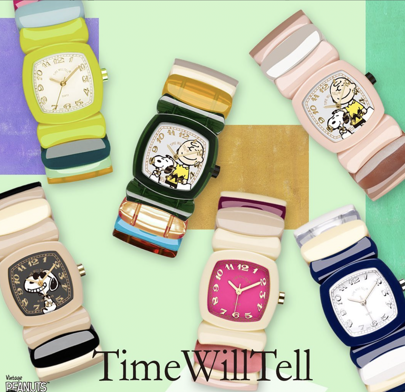 Time Will Tell vintage Snoopy watch series is now available on